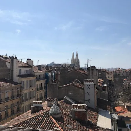 Grand studio avec vue sur notre Dame de la garde Marseille Extérieur photo